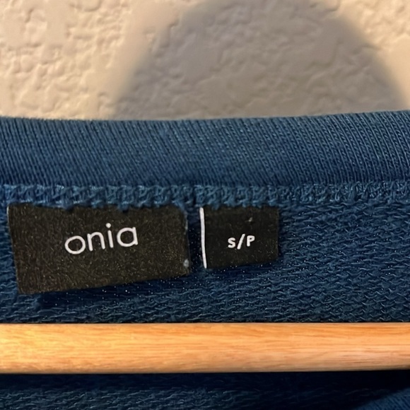 Onia Blue Men’s Sweatshirt Small - Picture 3 of 4